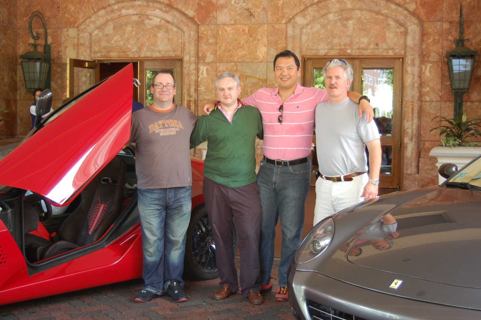 [Dan+Mark+Dennis+and+Glen+with+cars+outside+of+Ritz+Carlton+(2).JPG]