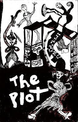 illustration, black and white, the plot, surreal, india ink
