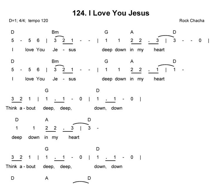 √100以上 i love you jesus deep down in my heart 156758-Lirik lagu i love