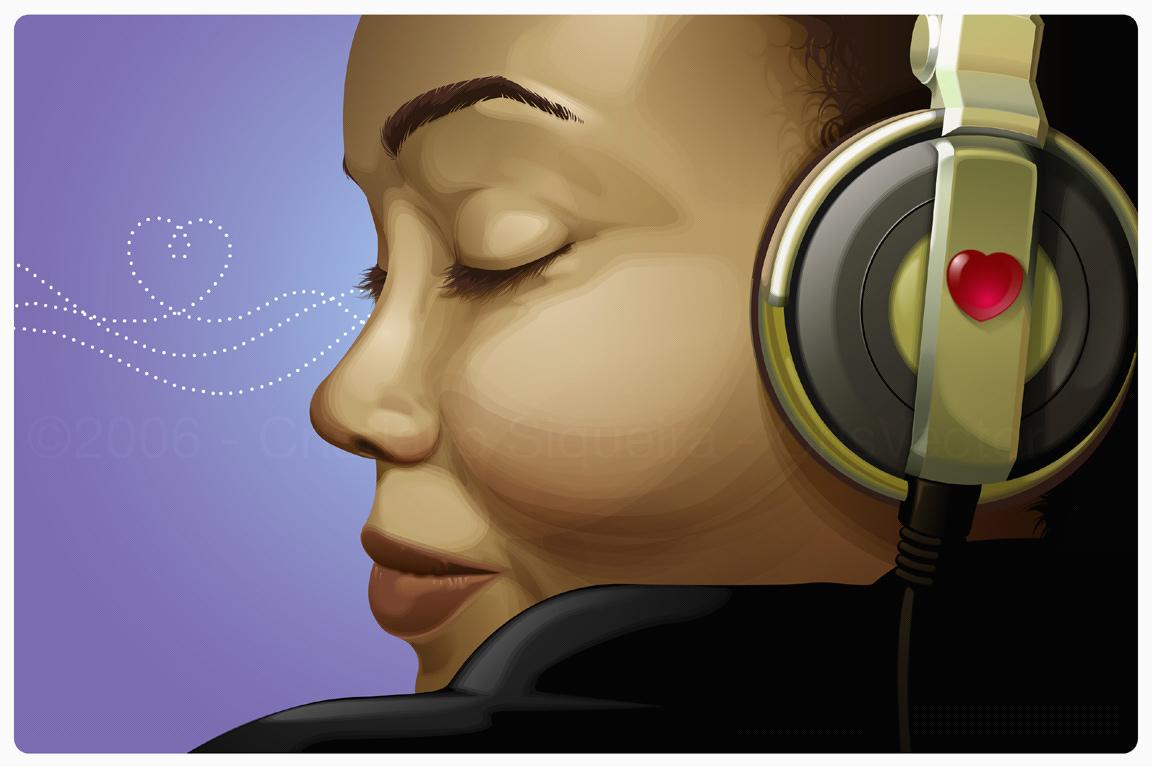 Abstract Art Pictures Collection Abstract Music Lovers' headphones