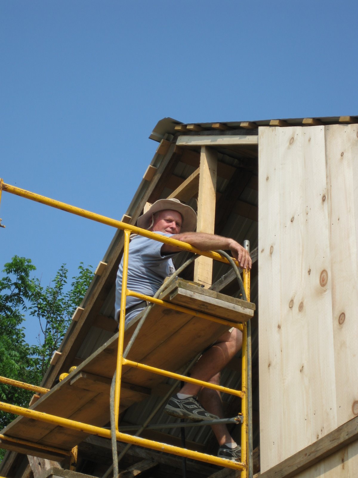 The Beaumont Barn Siding the gable