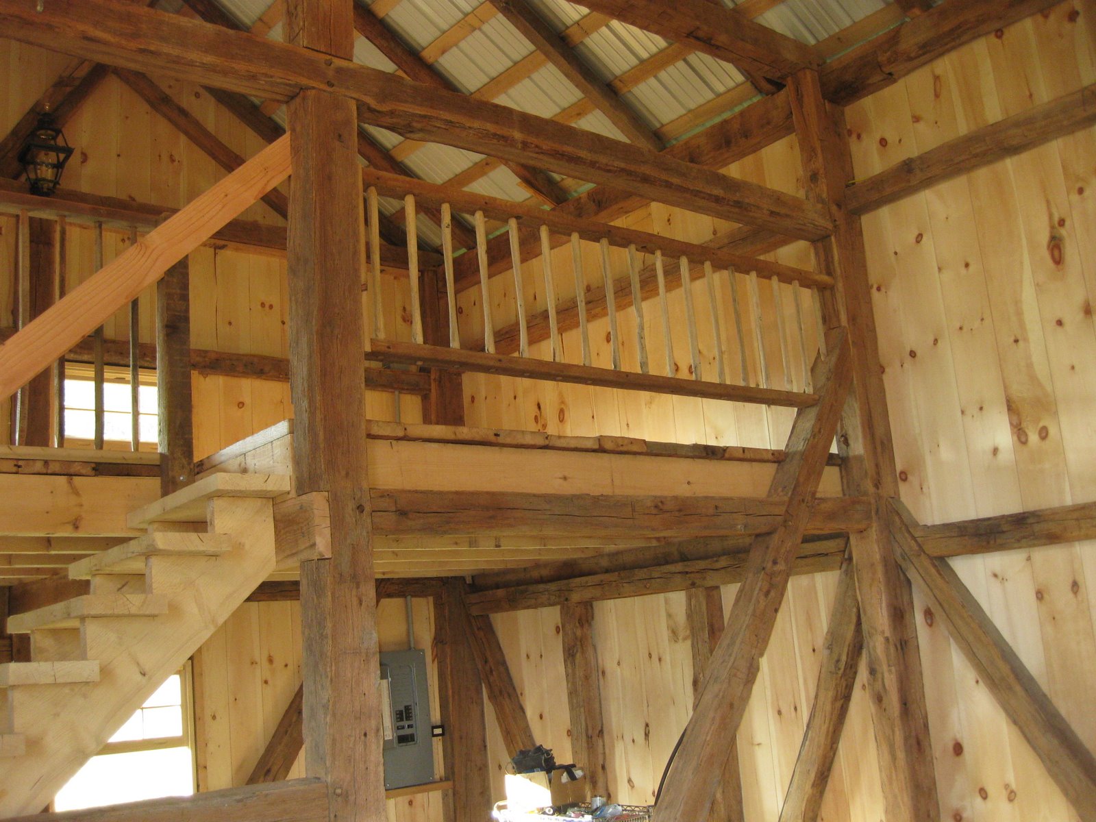 The Beaumont Barn: Railings for the loft