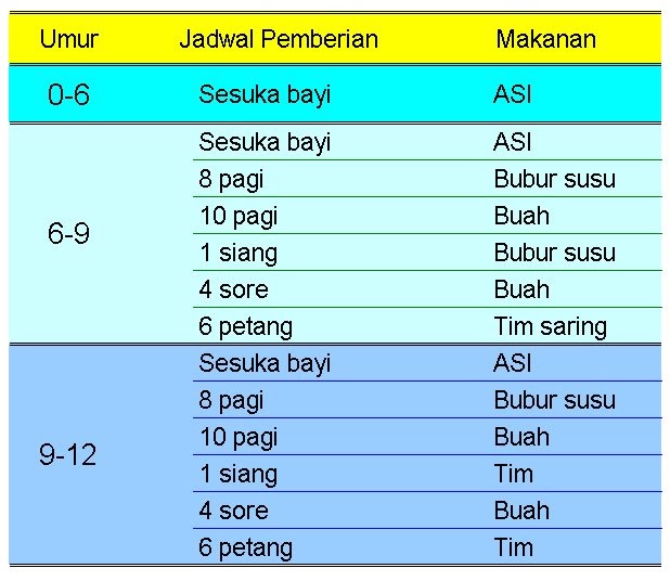 Jadual Makan Bayi 6 Bulan : 4-days-rule. Apa & mengapa? - BeBJ