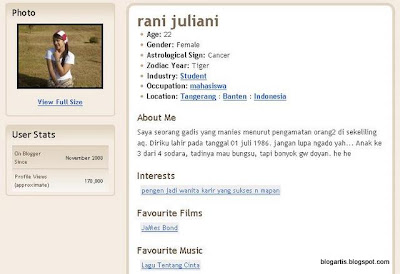 Blog Rani & Profile Juliani