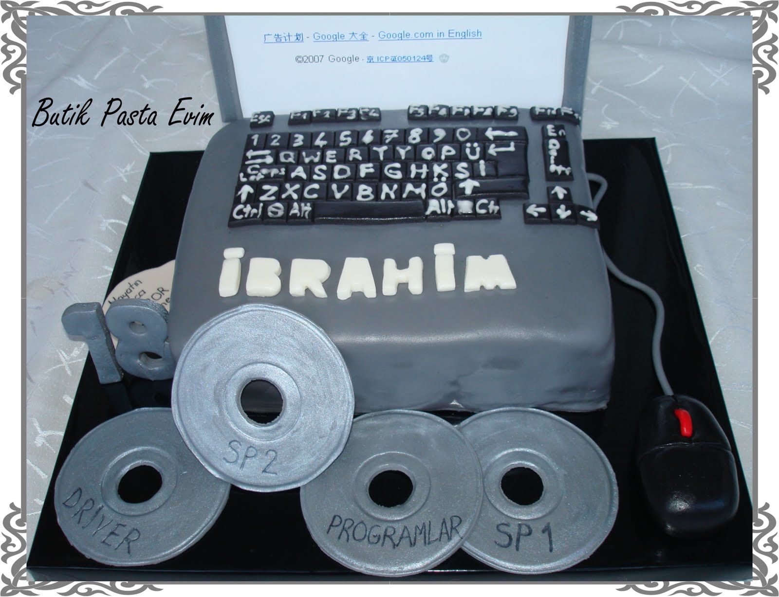 BUTİK PASTA EVİMDENİZLİ İbrahim Bey�e Bilgisayar Pasta…