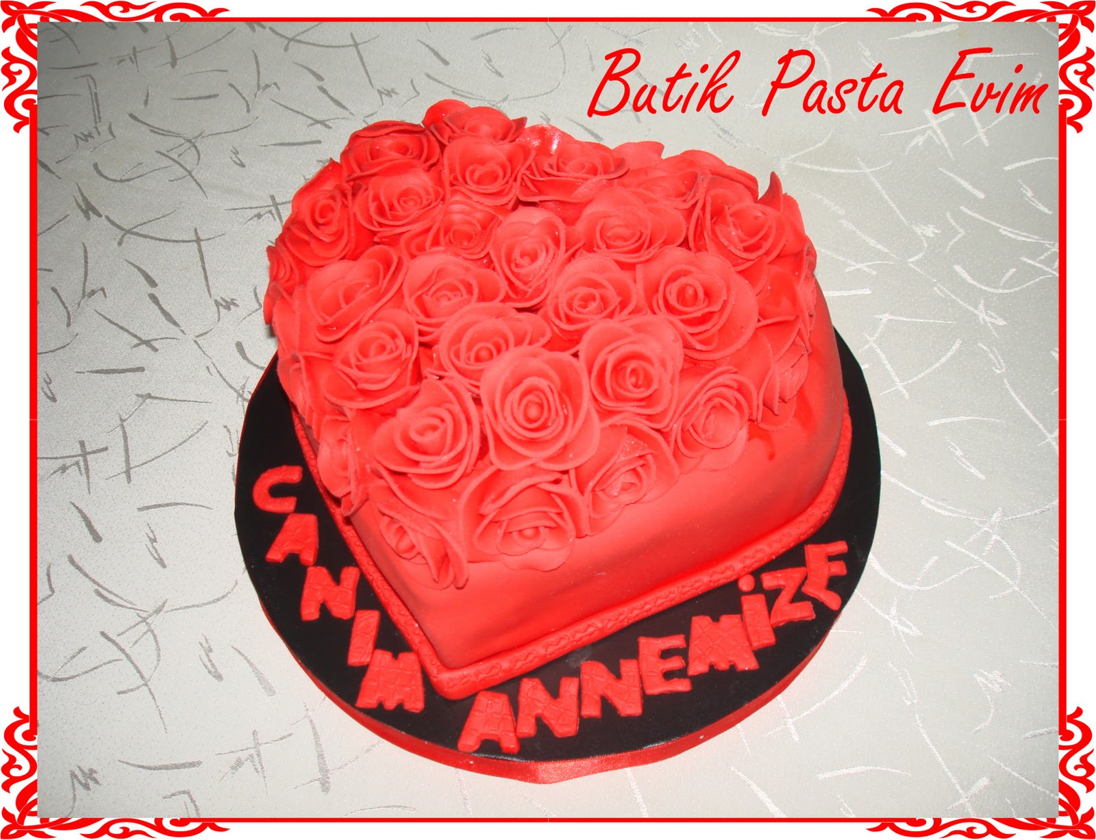 BUTİK PASTA EVİMDENİZLİ KalpliGüllü Pasta…