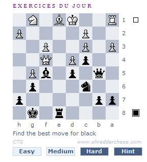 exercice tactique aux échecs