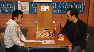 Echecs à Fourmies : Kazghaleyev - Shirazi lors de la ronde 3