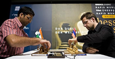 Vishy Anand face à Levon Aronian © Chess Tigers 