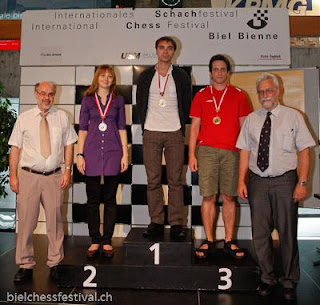 Echecs à Bienne : le podium du tournoi de Maîtres