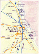 Mapa de accesos ferroviarios a la ciudades de Rafaela y Santa Fe (mapa fa )