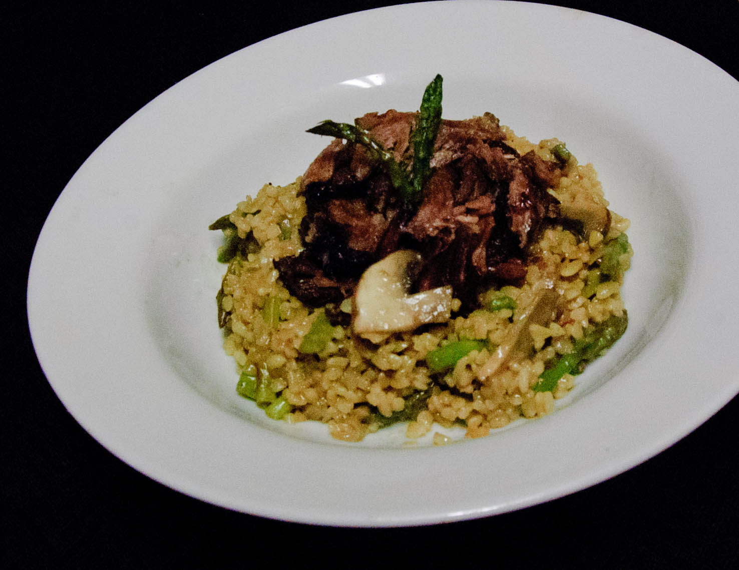 Doc April's Delicious Dishes Braised Short Rib Bulgur Risotto with