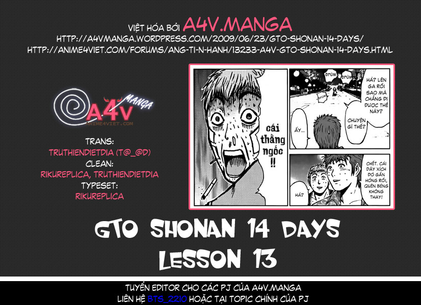 GTO - Shonan 14 Days chap 13