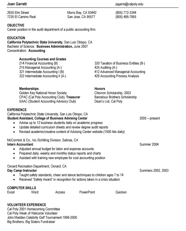 resume templates for students. Resume Guides