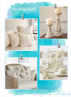 Seaside Inspired - Beach Decor: Decorating with White Slipcovered Furniture