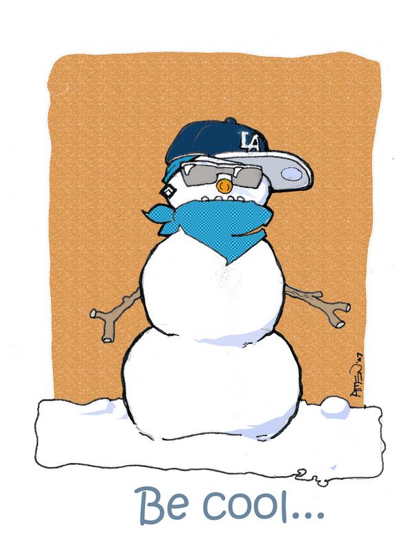 Art Jumble Blog: "Be Cool" Christmas card design