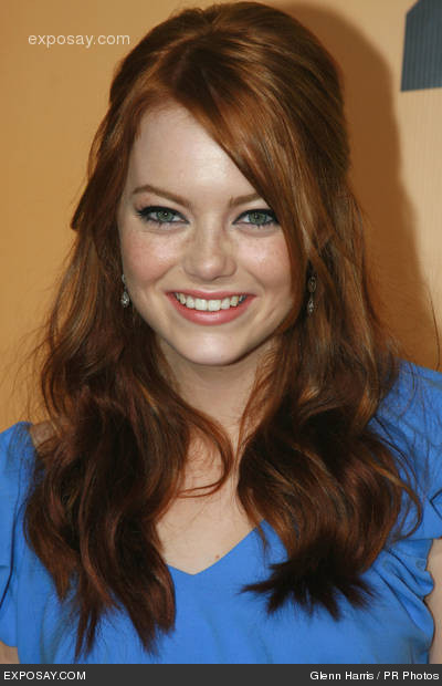 emma stone zombieland hair. emma stone zombieland makeup