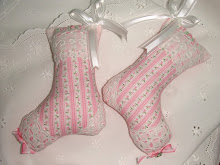 Pink Rose Christmas Stockings