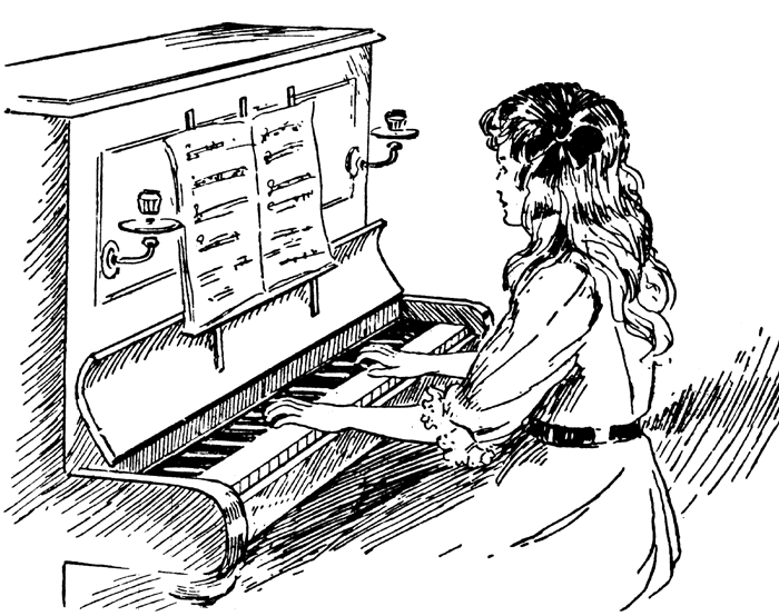 girl playing piano clipart - photo #39