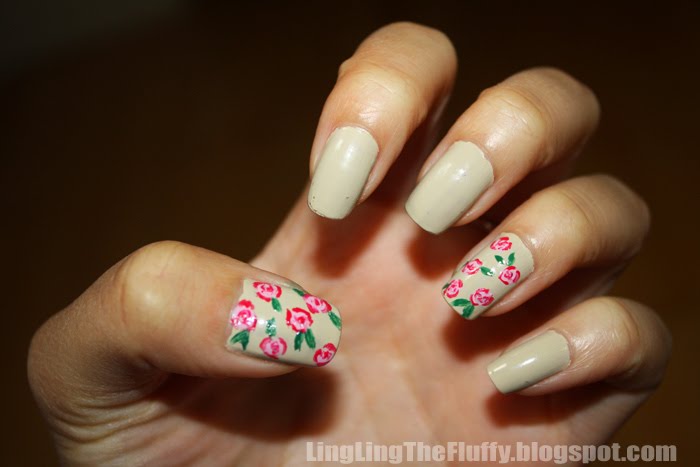 3. "Nail Art with Roses on Pinterest" - wide 8