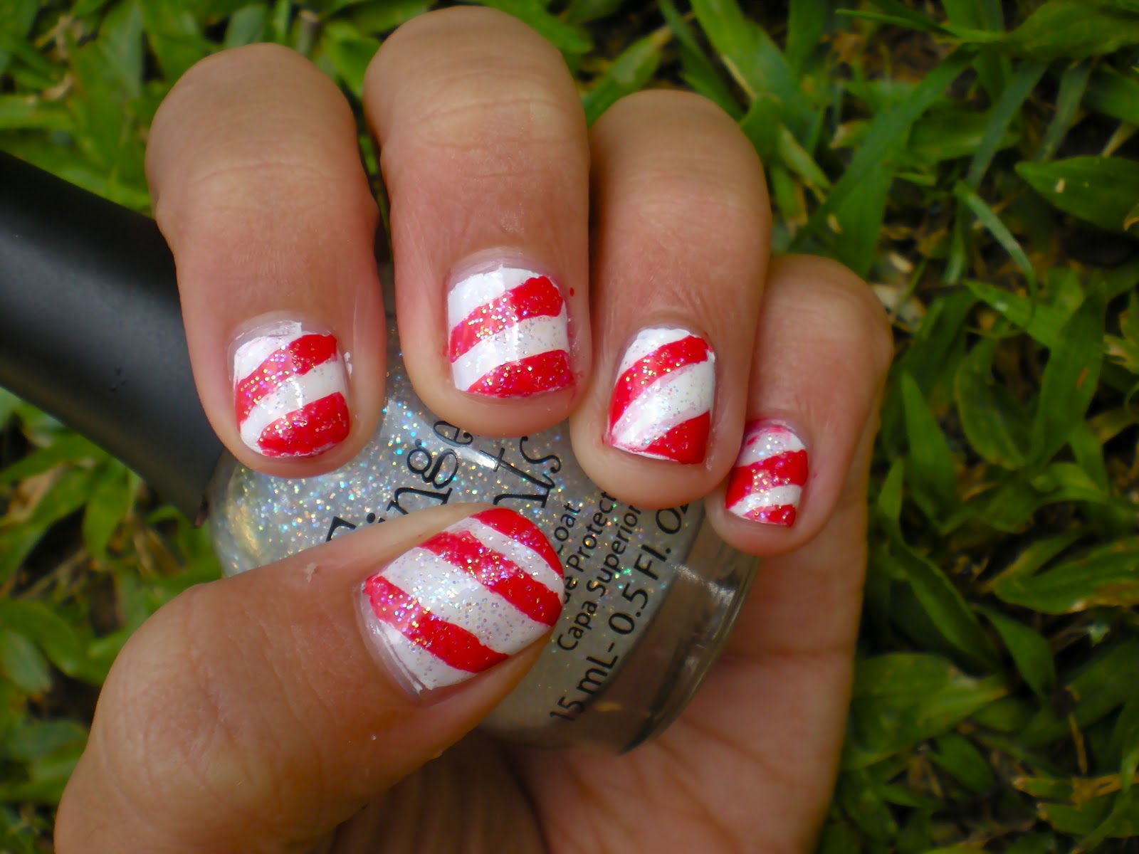 candy cane nails