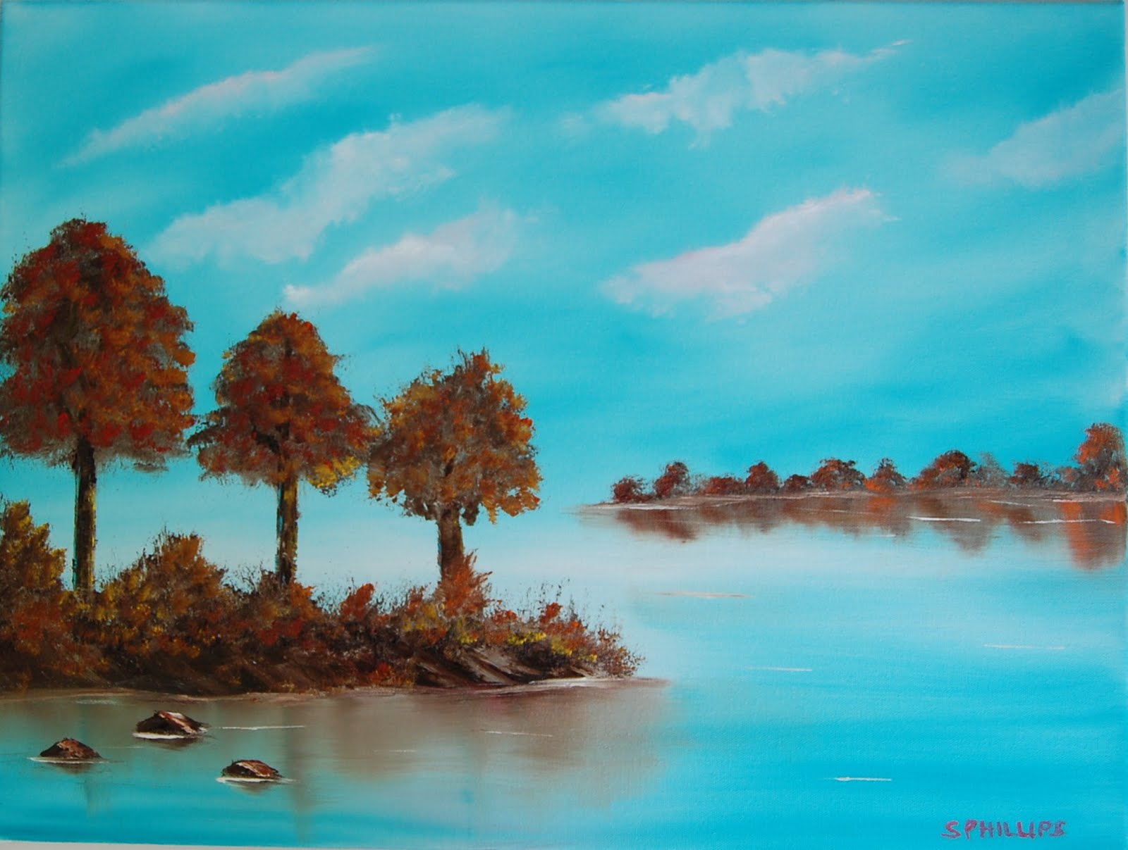 Just An Artist Abstract Landscape Oil painting