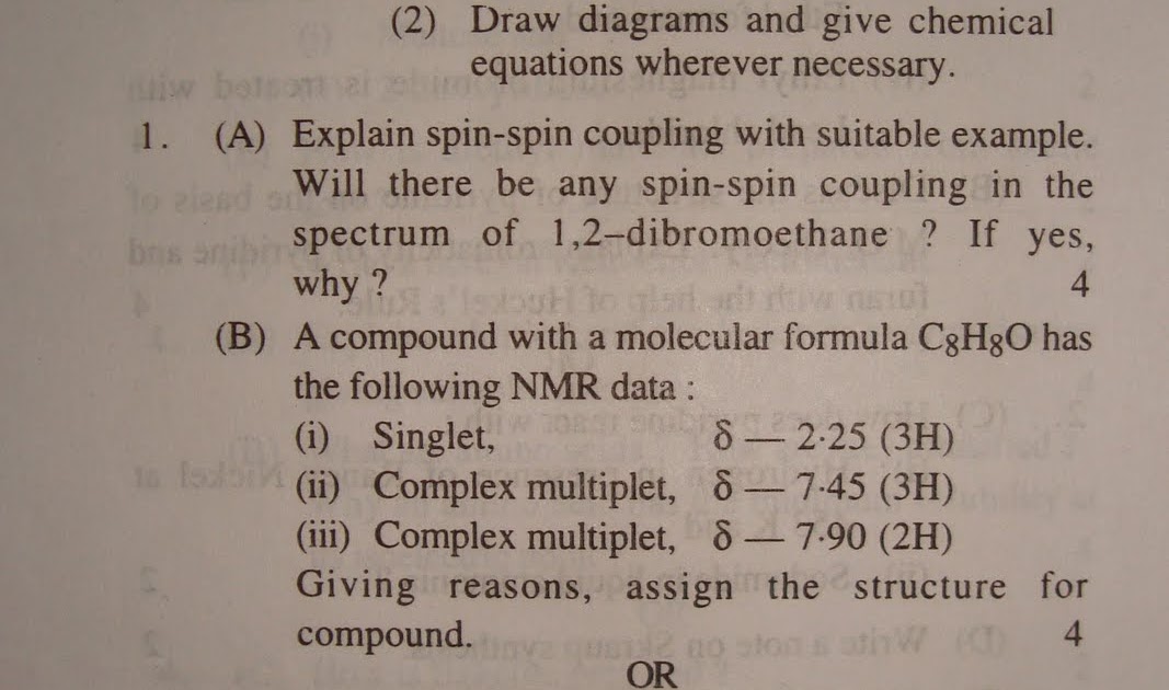 BSc Final Year Exam Chemistry Question Paper 2 [RTMNU] Summer