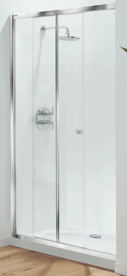 modern sliding shower door
