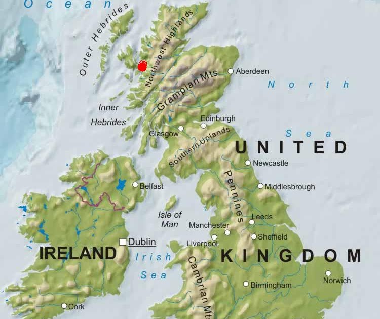 Гебридские острова карта
