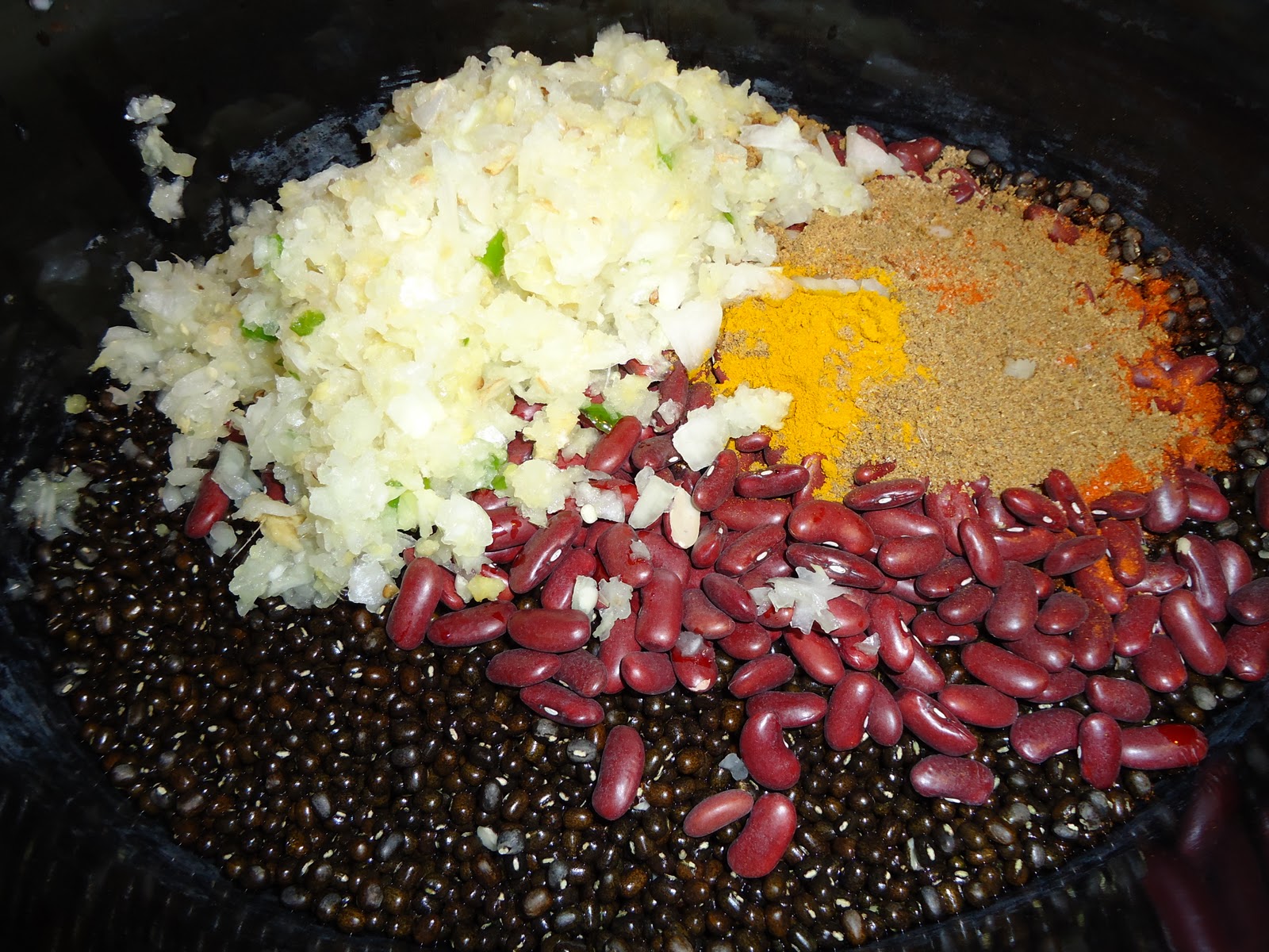 vegansnatch Vegan Black Lentils with Kidney Beans from "The Indian
