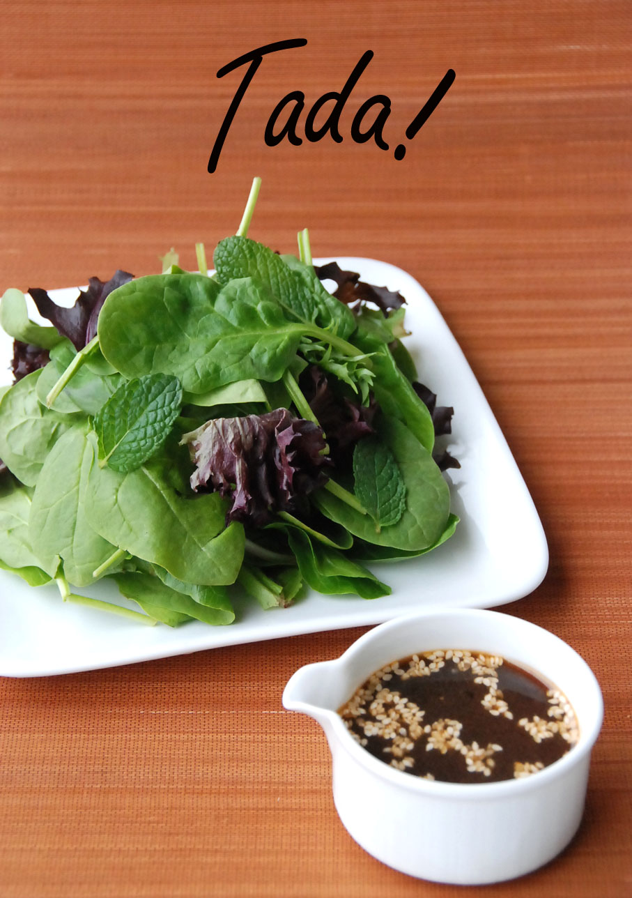 blah to TADA! Green Tea Salad