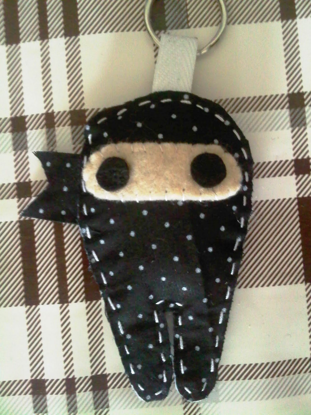 Life is like a rainbow Felt Craft Ninja Keychain