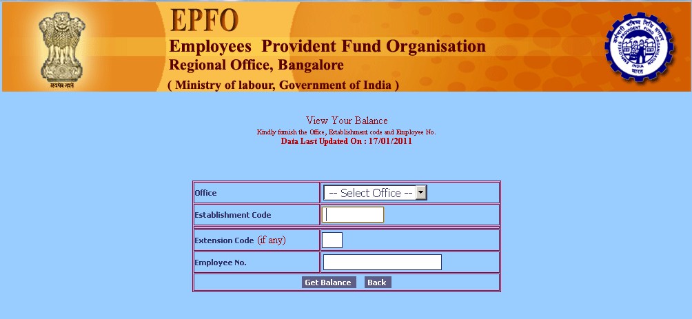 All you Wana Know: Check PF balance online for Bangalore ...