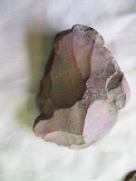 Native American stone tool made from local gravel.