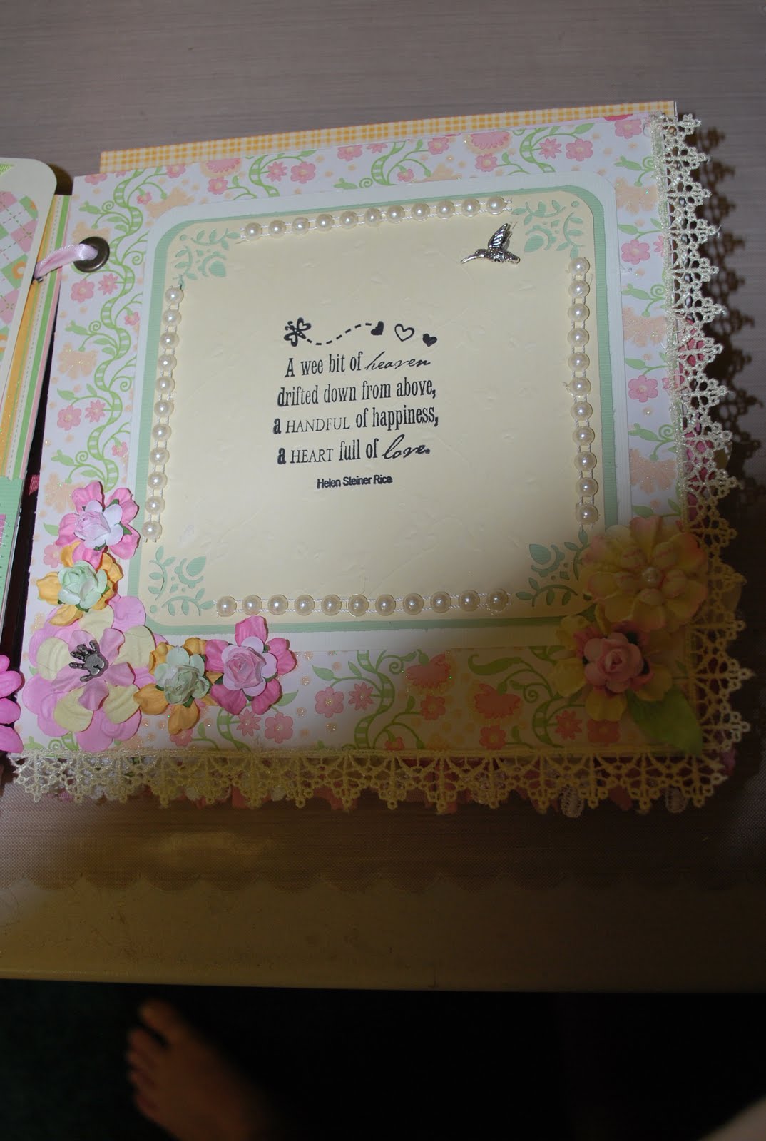 Jerzey's Creation's 8x8 Baby Girl Chipboard Album