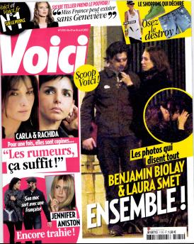 Benjamin Biolay et Laura Smet dans Voici