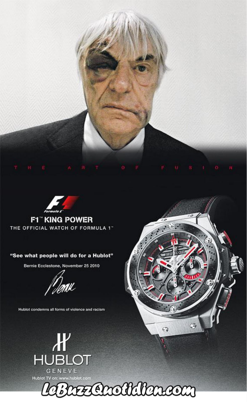 Bernie Ecclestone pub Hublot