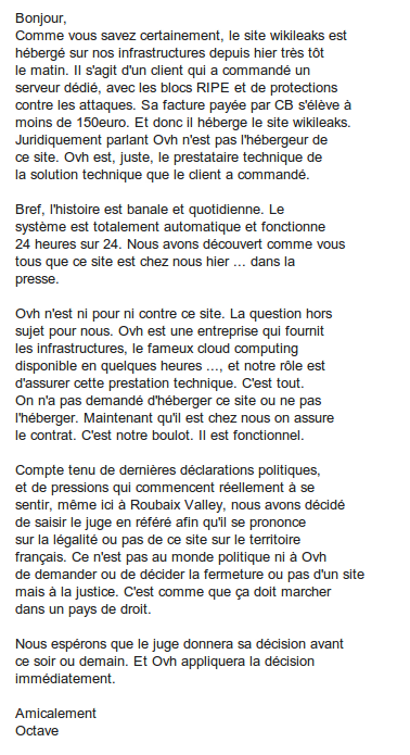 Ovh Wikileaks