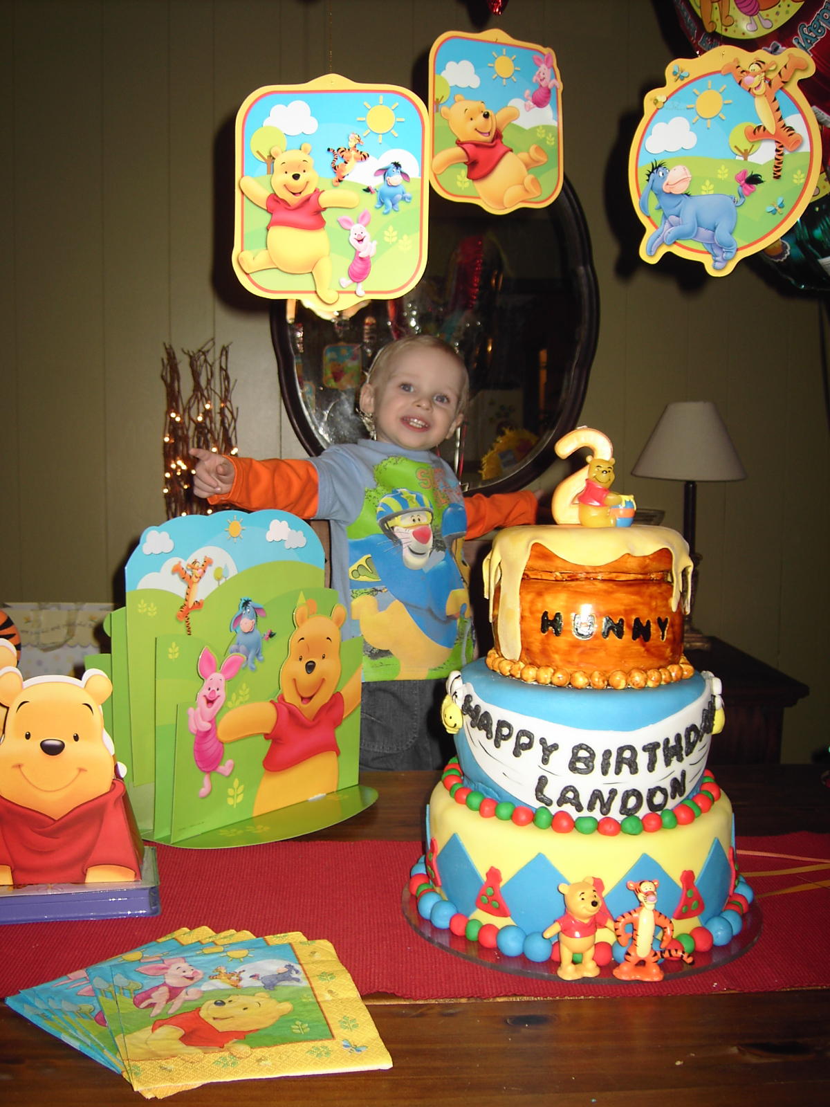 Frogs And Frills For Me Landon's Winnie The Pooh 2nd Birthday Pictures