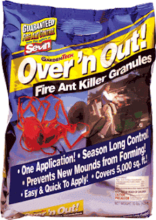 Over N Out is a popular consumer product for fire ant control in the southern states