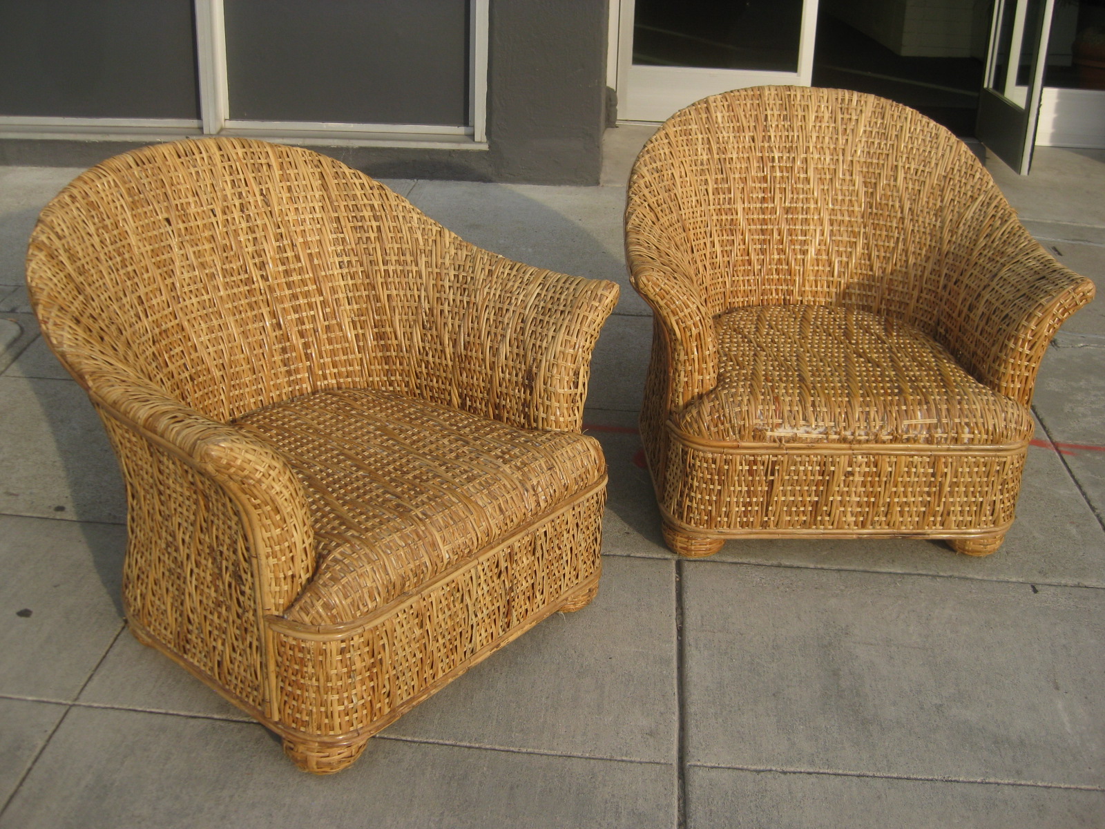 UHURU FURNITURE & COLLECTIBLES: SOLD - Wicker Chairs