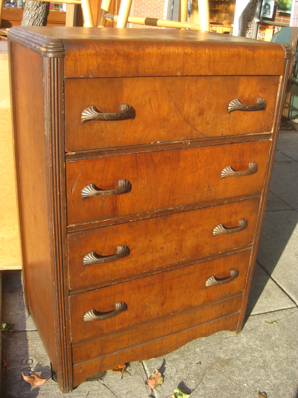 UHURU FURNITURE & COLLECTIBLES SOLD Waterfall Chest of Drawers 70