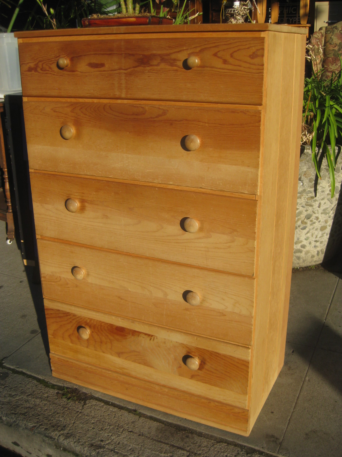 UHURU FURNITURE & COLLECTIBLES SOLD Unfinished Pine Chest of Drawers