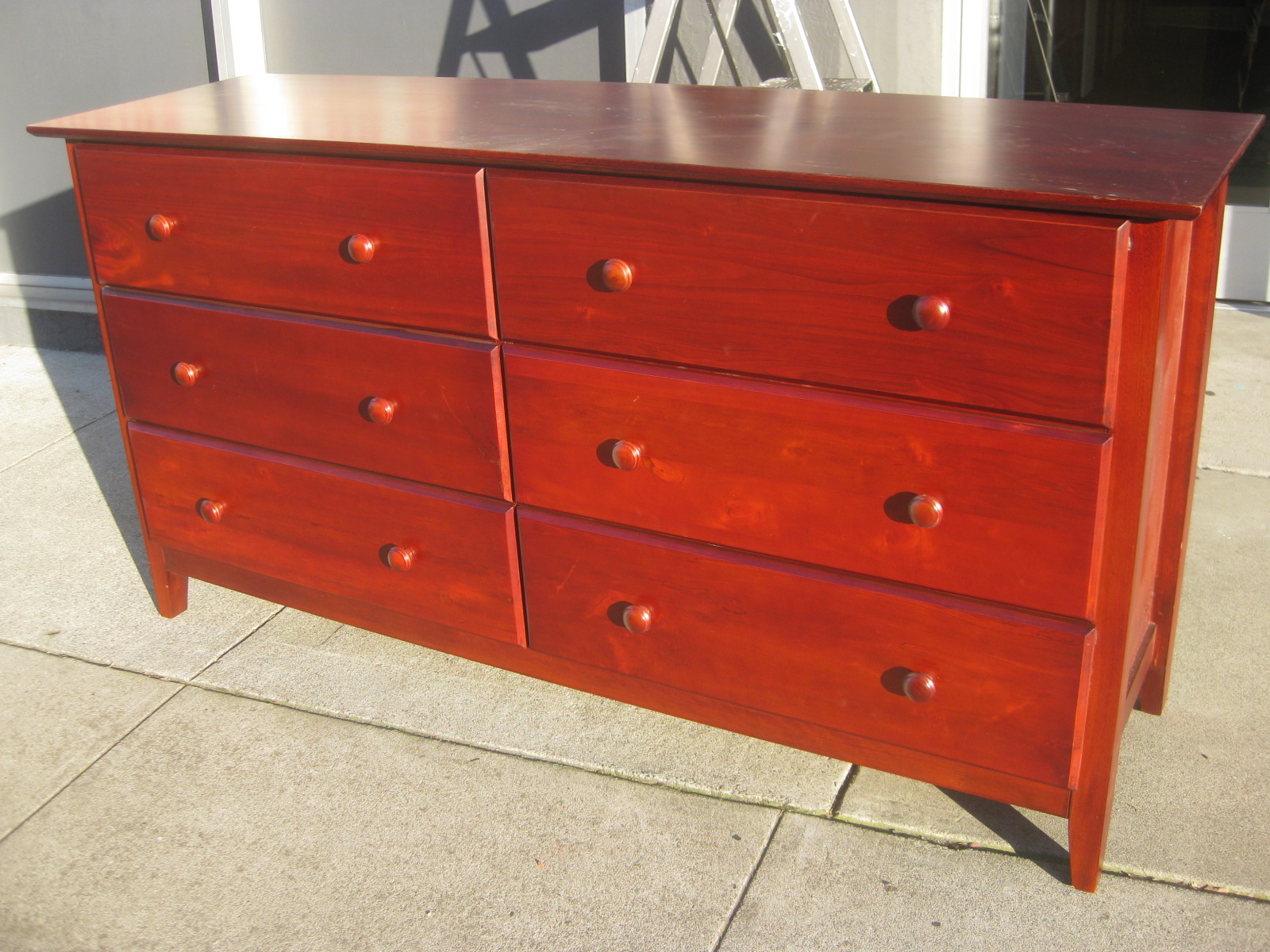 UHURU FURNITURE & COLLECTIBLES SOLD Red Pine Dresser