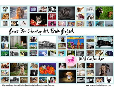 Calendar Cover: I have received my test copy of the 2011 Paws For Charity 