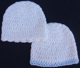 The Left Side of Crochet: Basic Infant Hat (4 sizes)