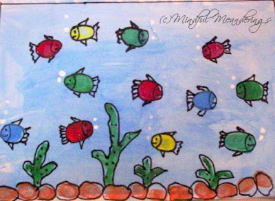 Finger painting aquarium