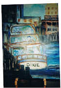 Ferry docked in Portland, Maine