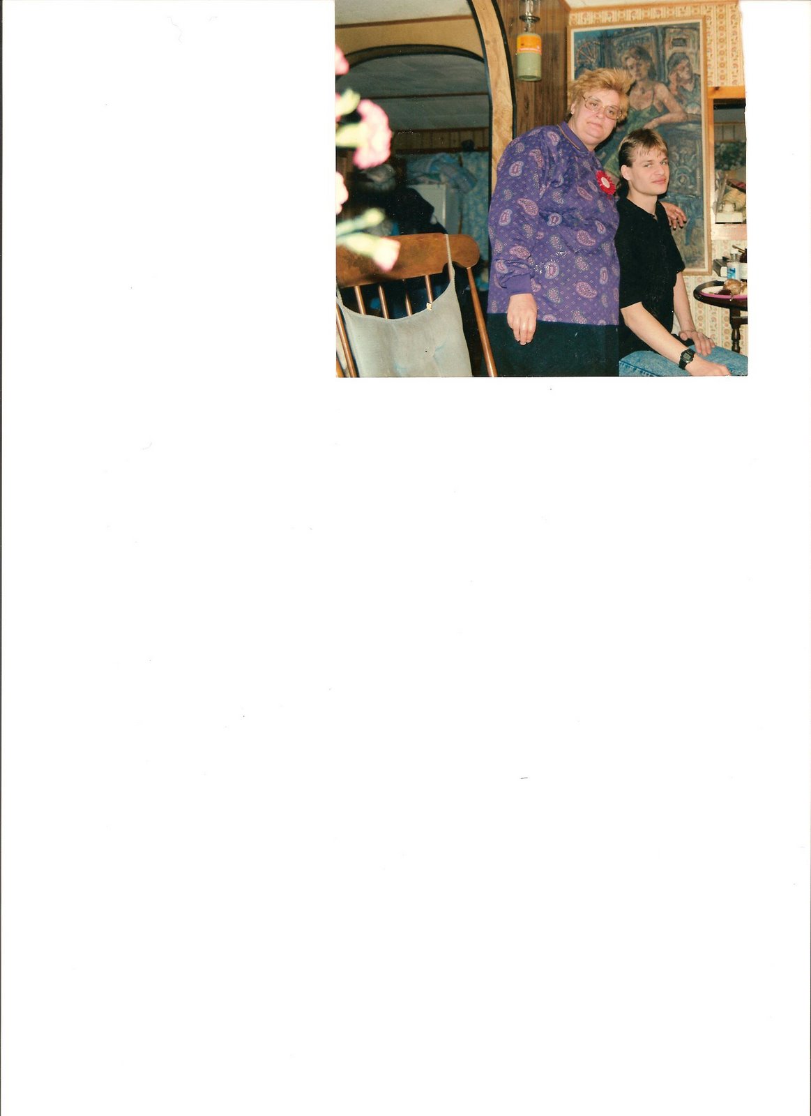 Dixie and son Ted at Art Studio