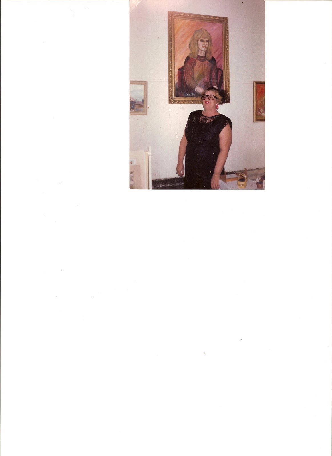 Dixie at one of her Opening Exhibits